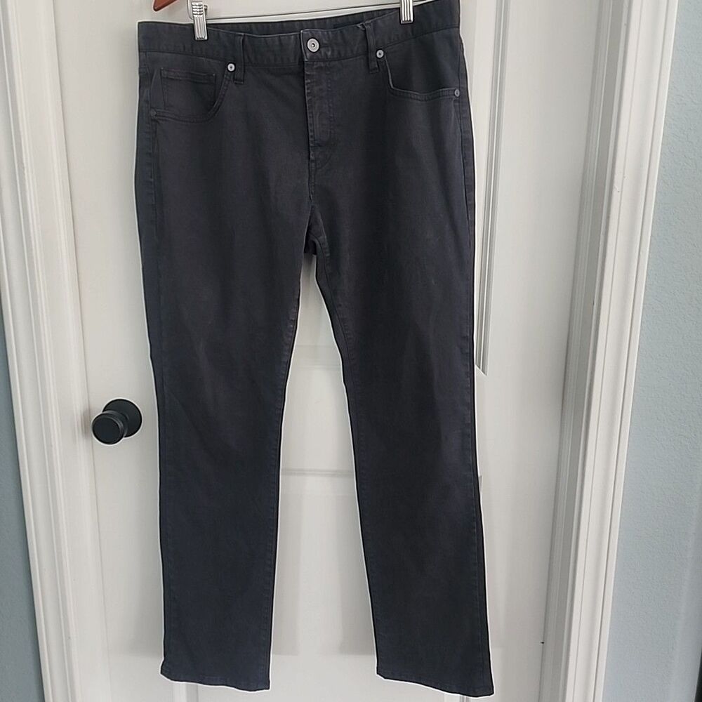 7 Diamonds Clifton Pants Mens Size 36x32 Gray Slim Straight Stretch Cotton Chino